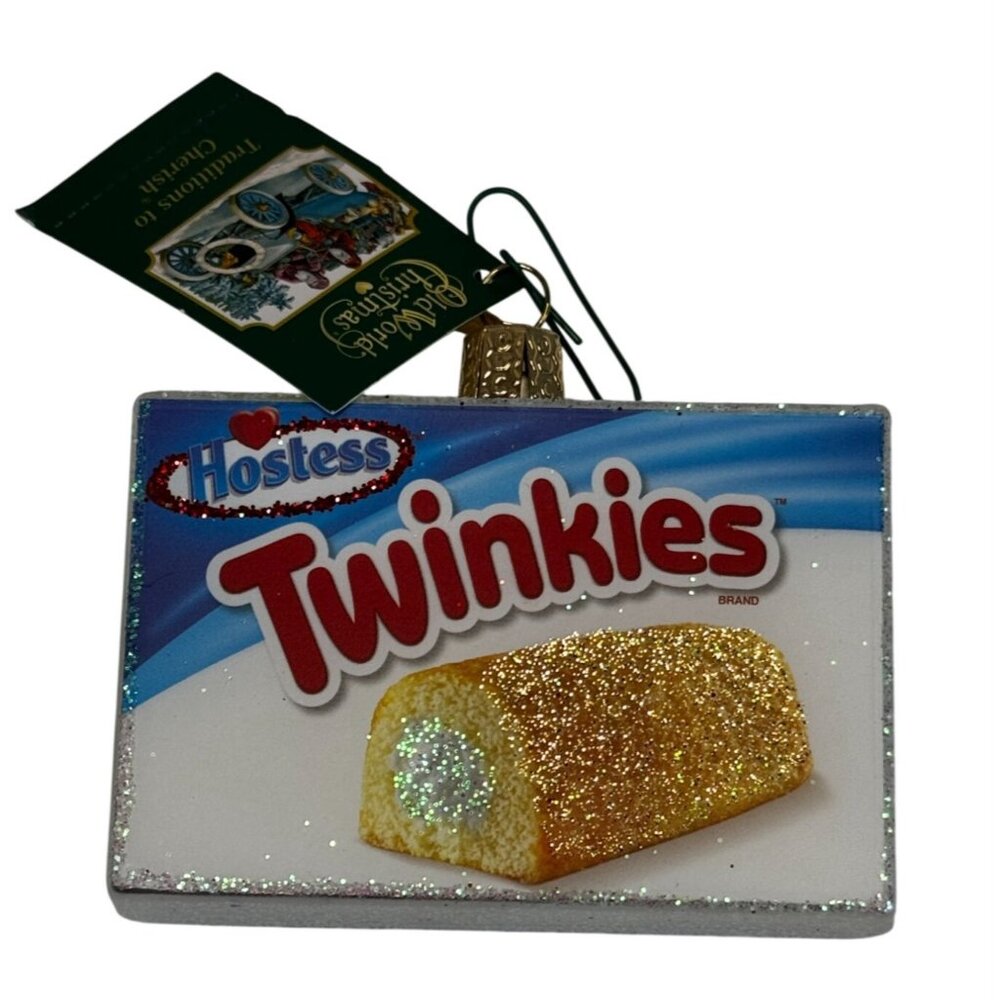 Old World Christmas Hostess Twinkies Box Ornament 2024 Tag Box 3 1/4" - Picture 3 of 5